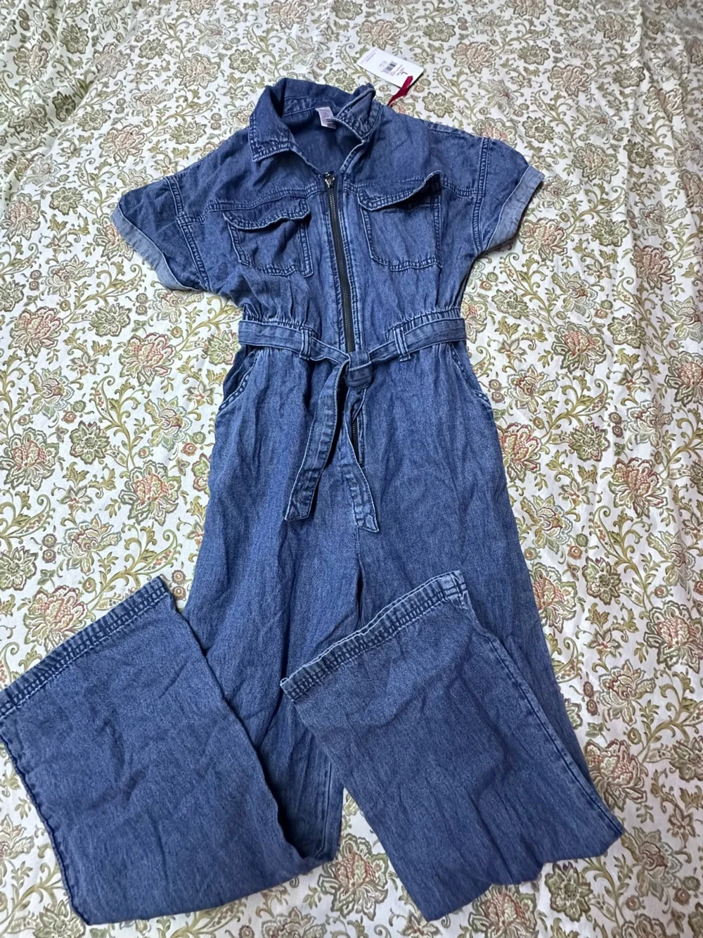 Justice Blue Denim One-Piece Bodysuit